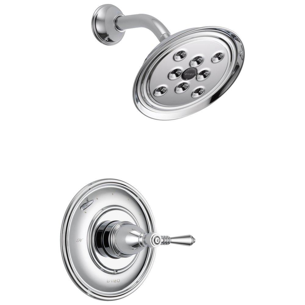 Brizo Chrome 2 gpm Single Lever Handle Pressure Balance Shower Trim (Trim Only) 