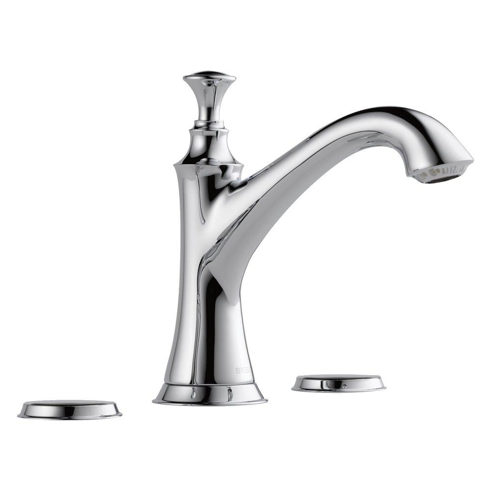 Brizo Chrome Two Handle Widespread Bathroom Sink Faucet Handles Sold Separately 