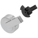 Metal Lever Handle with Temperature Knob and Cover in Polished Chrome