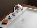Delta Faucet Chrome Two Handle Widespread Bathroom Sink Faucet with Pop-Up Drain Assembly 