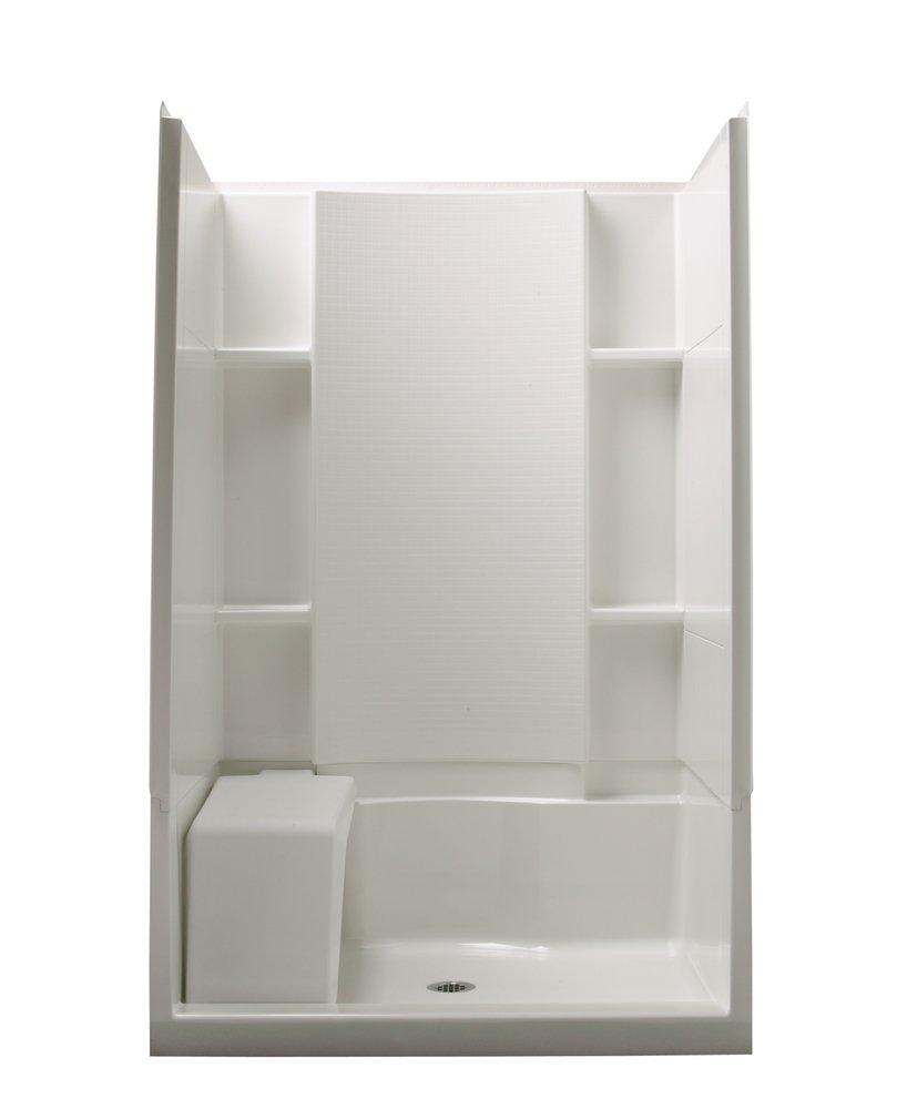 Sterling White 48 x 36 in. Shower Wall in White 
