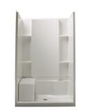 48 x 36 x 55-1/8 in. Shower Wall in White
