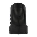 Black ABS DWV Fitting Cleanout Adapter 