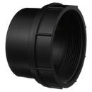 Black ABS DWV Fitting Cleanout Adapter 
