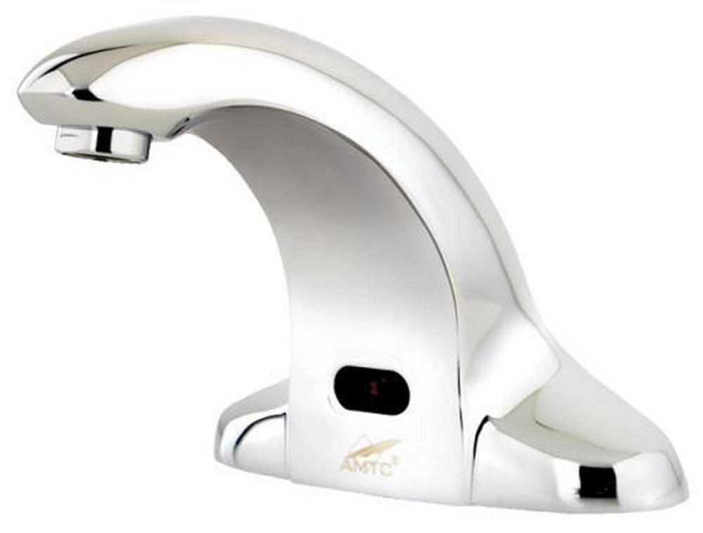 Advanced Modern Technologies Polished Chrome No Handle Centerset and Sensor Bathroom Sink Faucet 