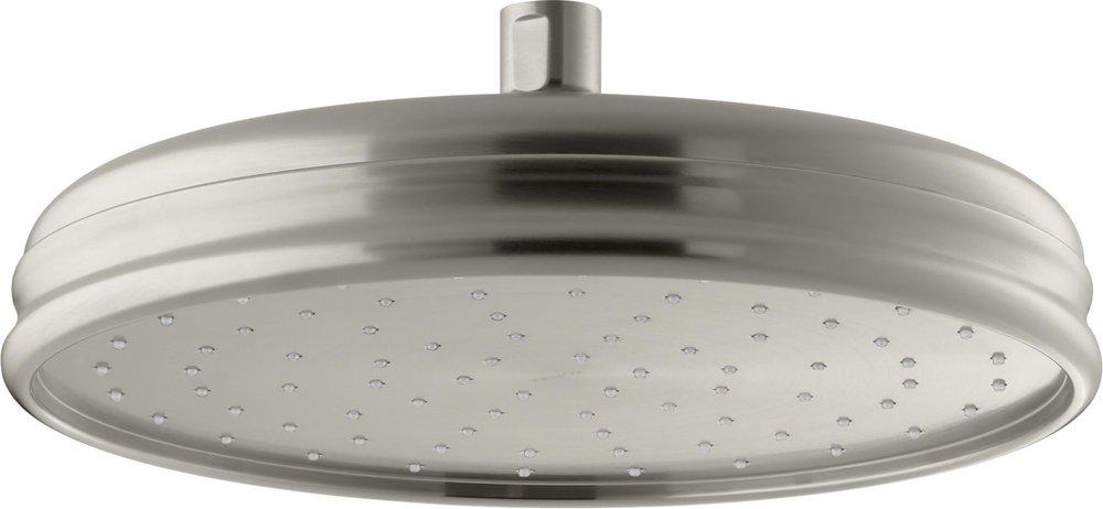 KOHLER Vibrant&reg; Brushed Nickel Single Function Rain Showerhead 