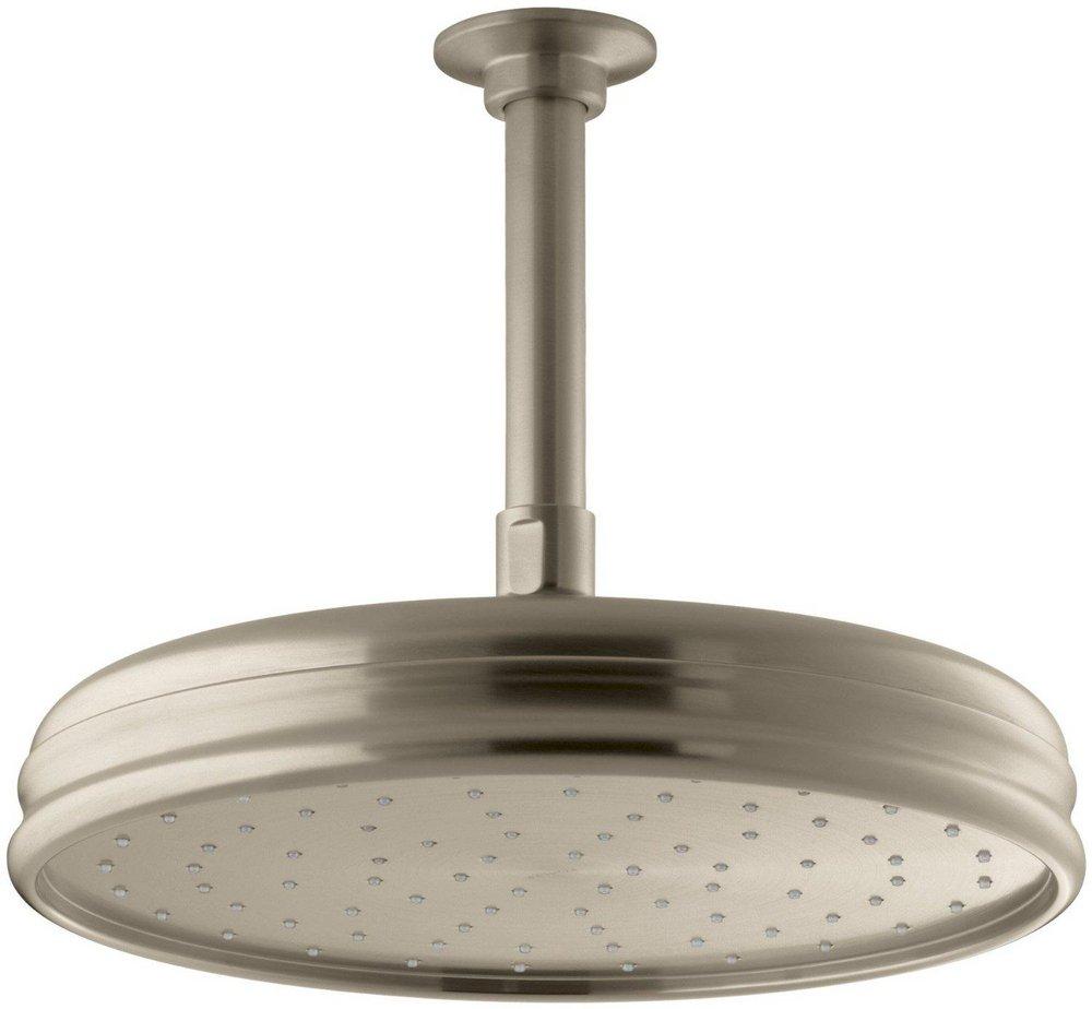KOHLER Vibrant Brushed Bronze Single Function Rain Showerhead 