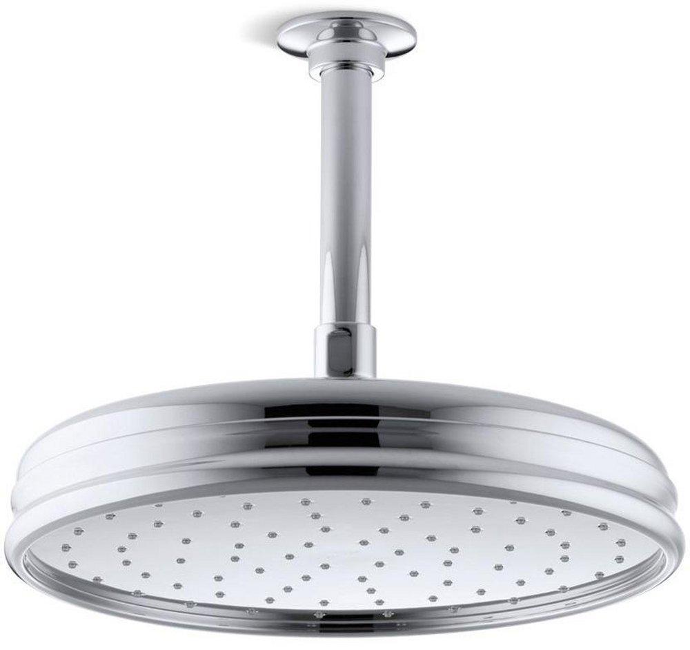 KOHLER Polished Chrome Single Function Rain Showerhead 