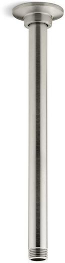 12 in. Ceiling Mount Shower Arm and Flange in Vibrant Brushed Nickel