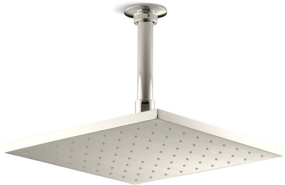 KOHLER Vibrant&reg; Polished Nickel Single Function Rain Showerhead 
