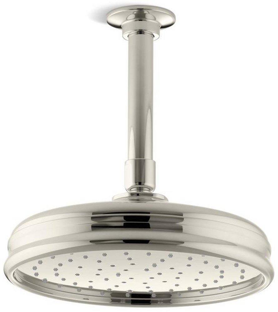 KOHLER Vibrant&reg; Polished Nickel Single Function Rain Showerhead 