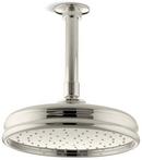 KOHLER Vibrant&reg; Polished Nickel Single Function Rain Showerhead 