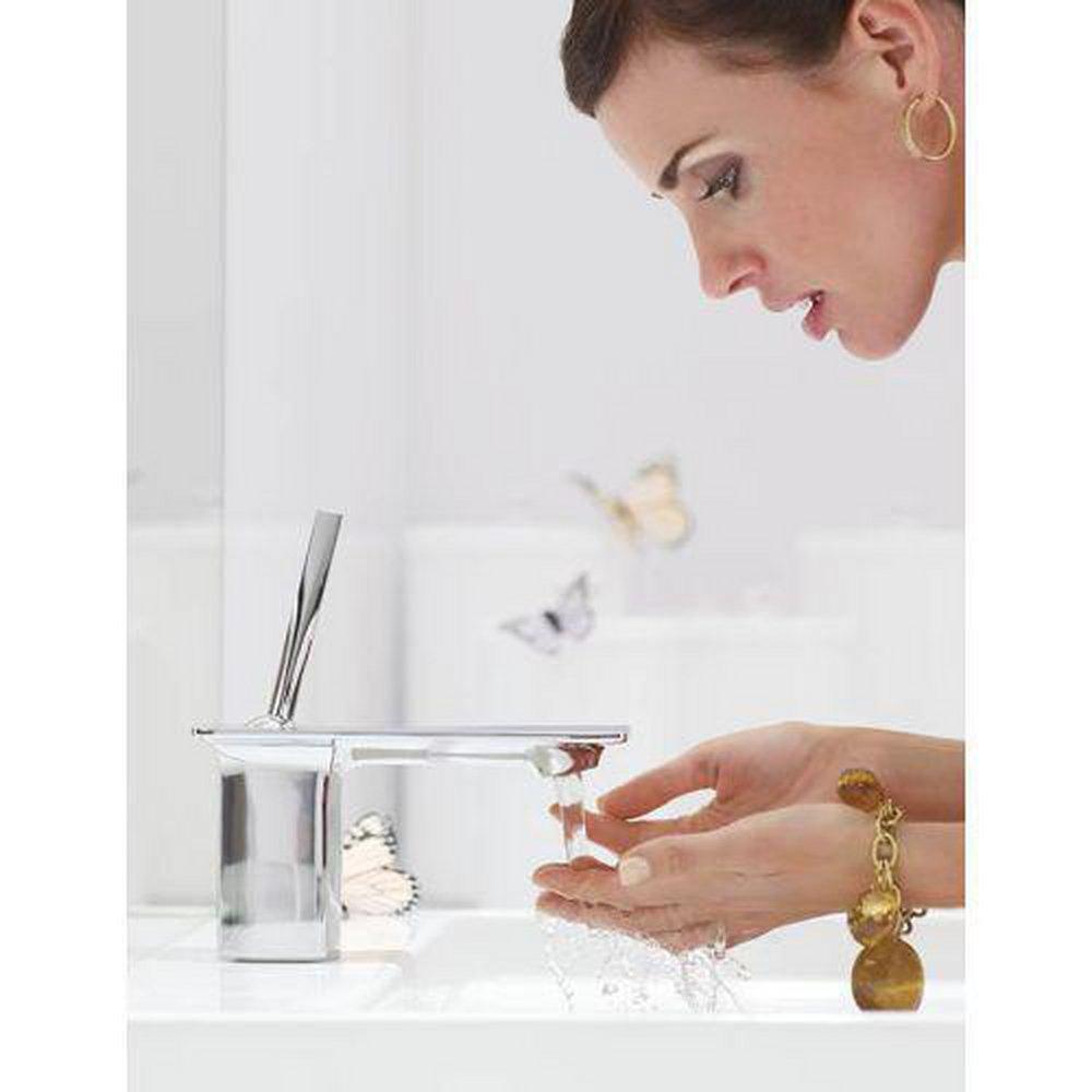 KOHLER Polished Chrome Single Handle Monoblock Bathroom Sink Faucet 