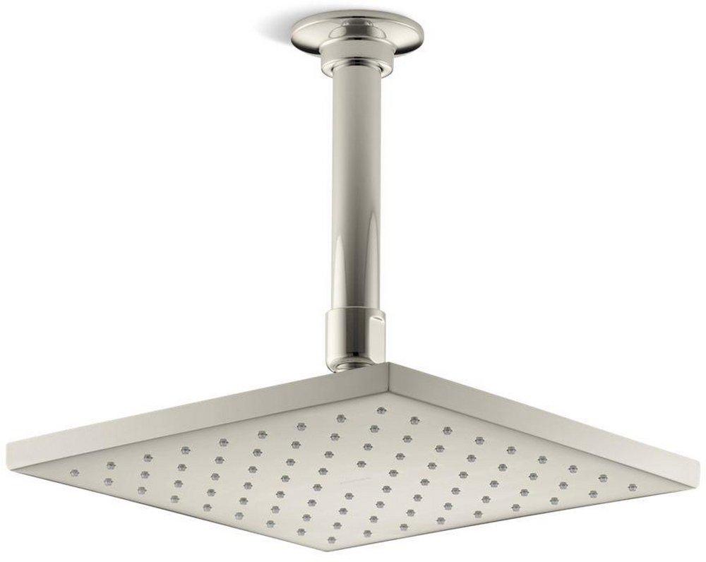 KOHLER Vibrant&reg; Polished Nickel Single Function Rain Showerhead 