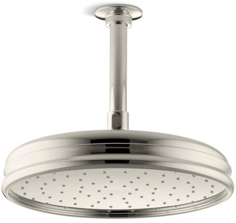 KOHLER Vibrant&reg; Polished Nickel Single Function Rain Showerhead 