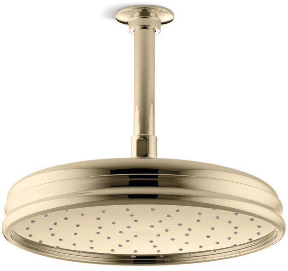 KOHLER Vibrant&reg; French Gold Single Function Rain Showerhead 
