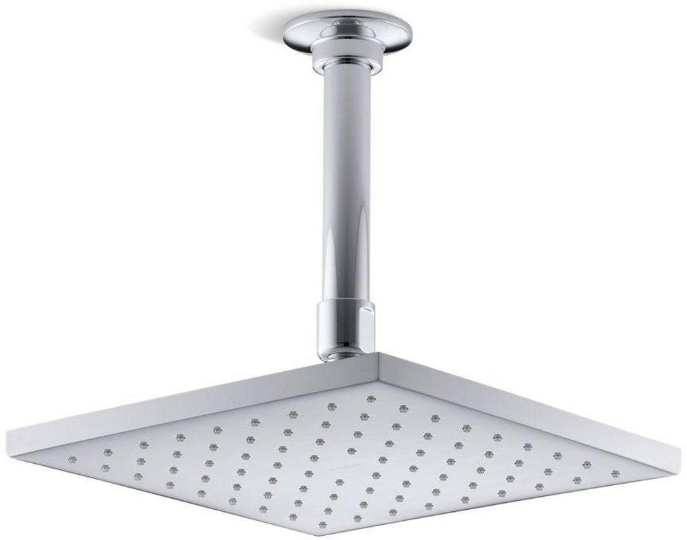 KOHLER Polished Chrome Single Function Rain Showerhead 