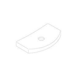 0.3 oz. Toilet Tank Cover in White