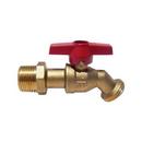 Red-White Valve Red Brass Male Thread x Hose No Kink Hose Bibb 