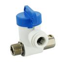 John Guest White Male Compression x Compression x OD Tube Lever Handle Angle Supply Stop Valve in White 