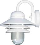 1-Light 60W Outdoor Wall Light in White