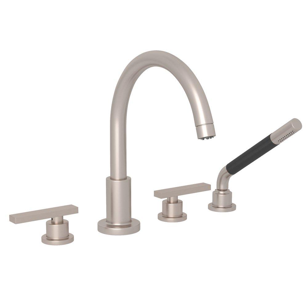 ROHL&reg; Satin Nickel Three Handle Roman Tub Faucet 