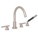 ROHL&reg; Satin Nickel Three Handle Roman Tub Faucet 