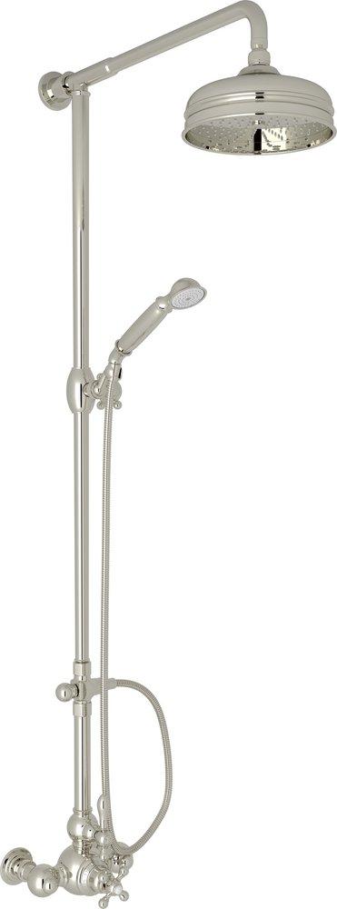 ROHL&reg; Polished Nickel 2 gpm Shower Faucet with Double Lever Handle 
