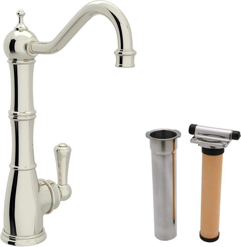 Perrin & Rowe&reg; Polished Nickel Single Handle Lever Water Filter Faucet 