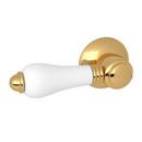 Toilet Tank Lever Handle with Trip Arm in Inca Brass