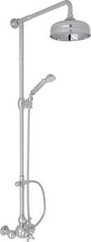 Two Handle Single Shower Faucet in Polished Chrome Trim Only