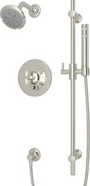 2 gpm Shower Package with Single Cross Handle in Polished Nickel