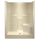 60 x 36 in. Shower with Right Hand Seat in Biscuit