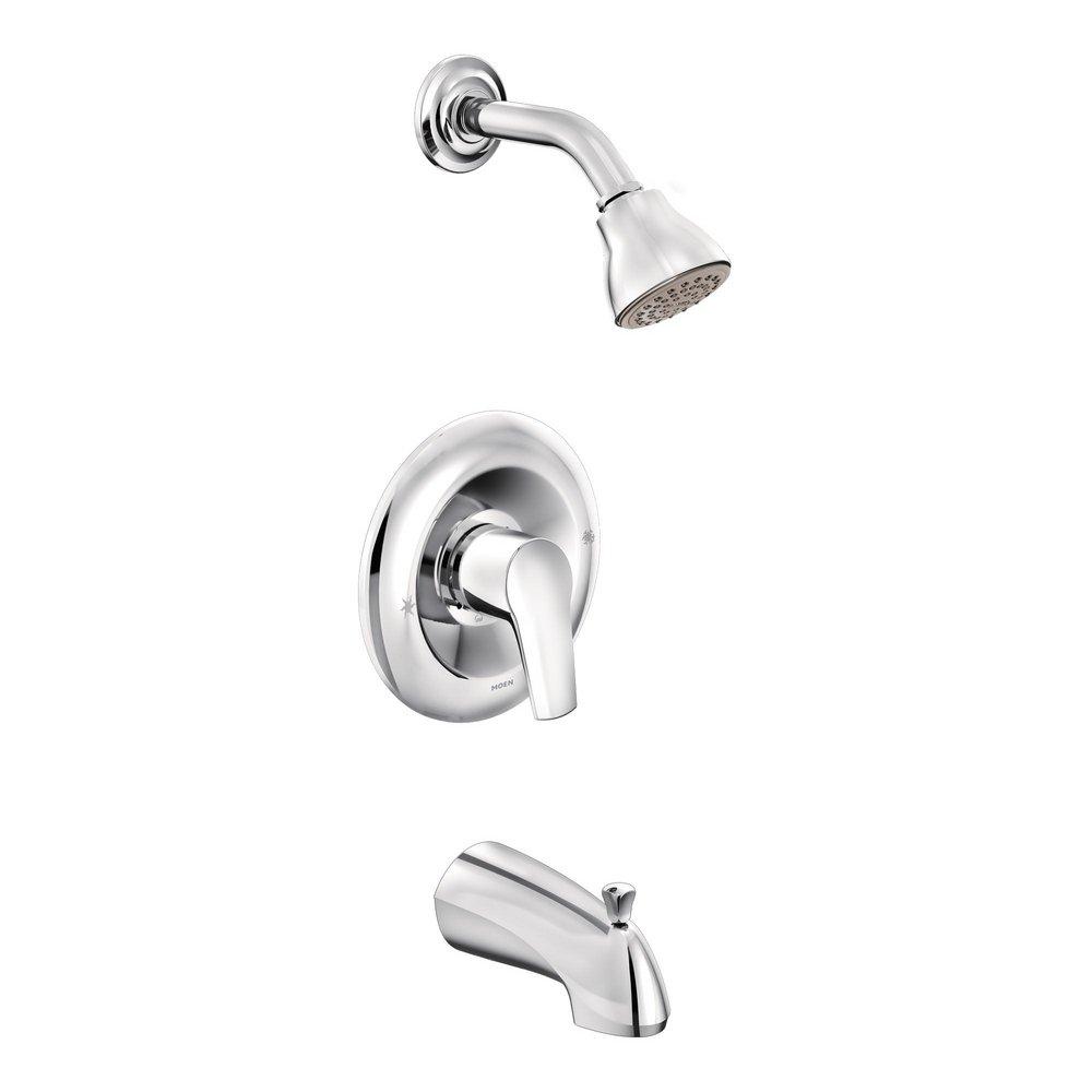 Moen Polished Chrome Single Handle Single Function Bathtub & Shower Faucet (Trim Only) 