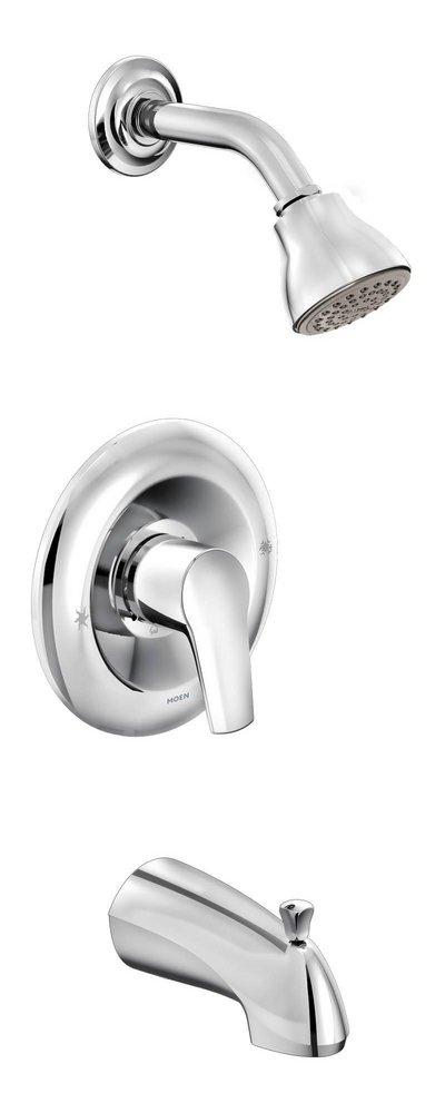 Moen Polished Chrome Single Handle Single Function Bathtub & Shower Faucet (Trim Only) 