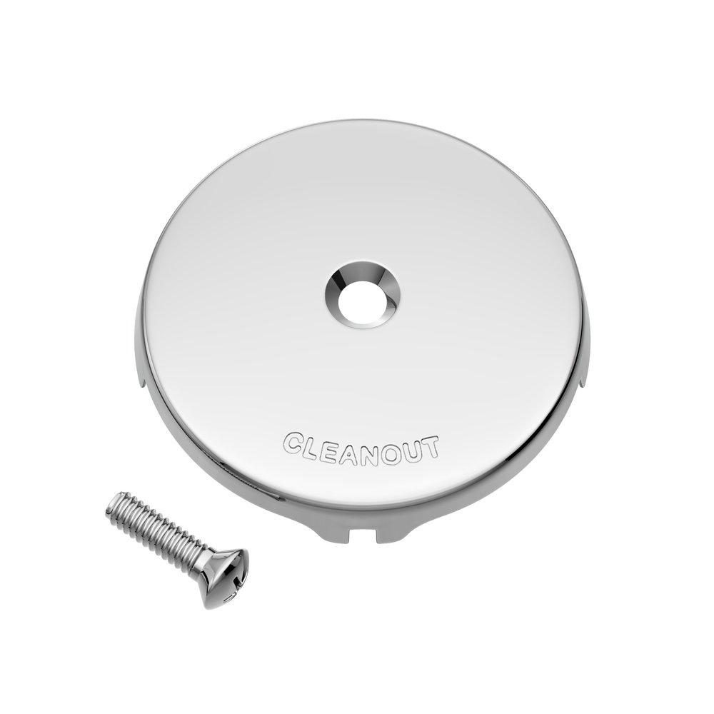 PROFLO® Chrome Plated Waste and Overflow Face Plate 1-Hole with Screw 