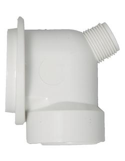 PVC Schedule 40 Waste and Overflow Condensate Elbow Only in Polished Chrome