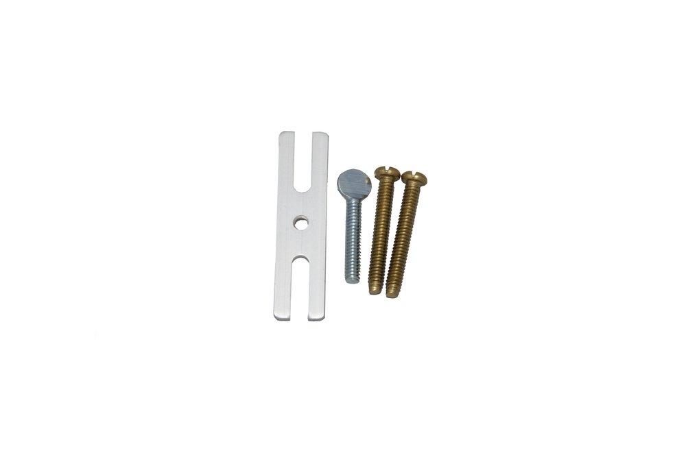 PROFLO&reg; Rough Brass Adaper Bar and Screws for Waste and Overflow Cover Plate 