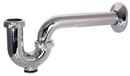 1-1/4 in. Zinc P-Trap with Semi-cast Design and Cleanout in Polished Chrome