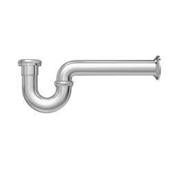 1-1/2 in. Brass P-Trap in Polished Chrome