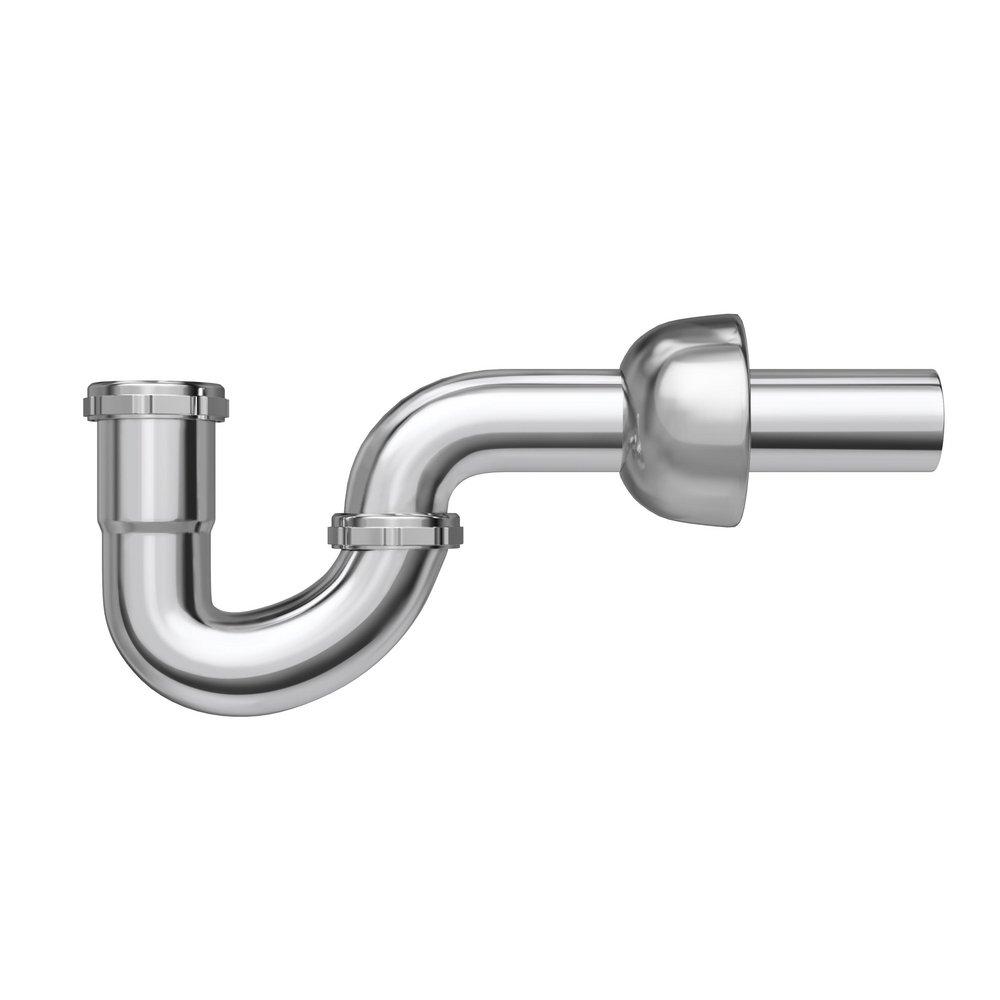 PROFLO&reg; Chrome 1-1/4 in. P-Trap in Polished Chrome 