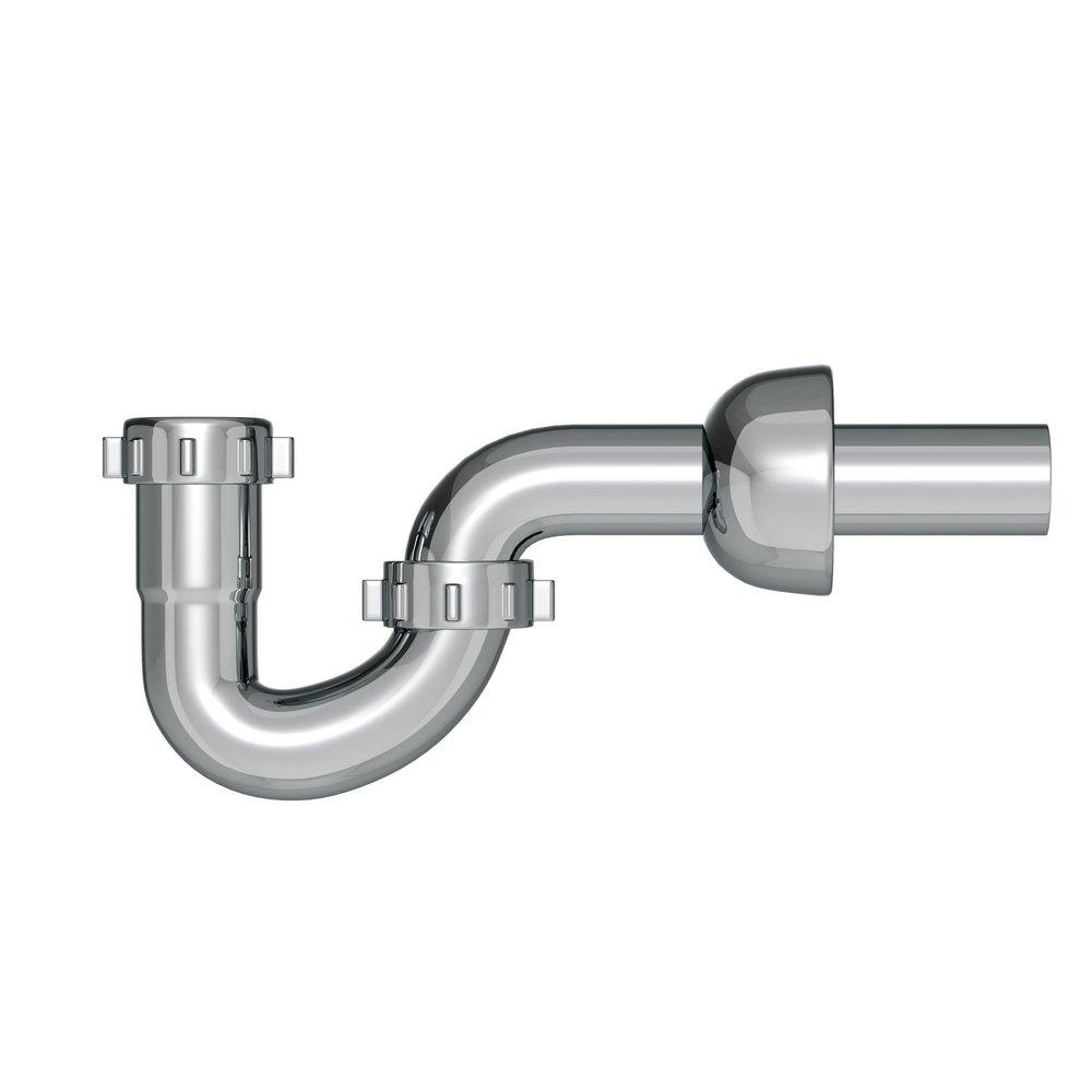 PROFLO&reg; Chrome 1-1/4 in. P-Trap in Polished Chrome 