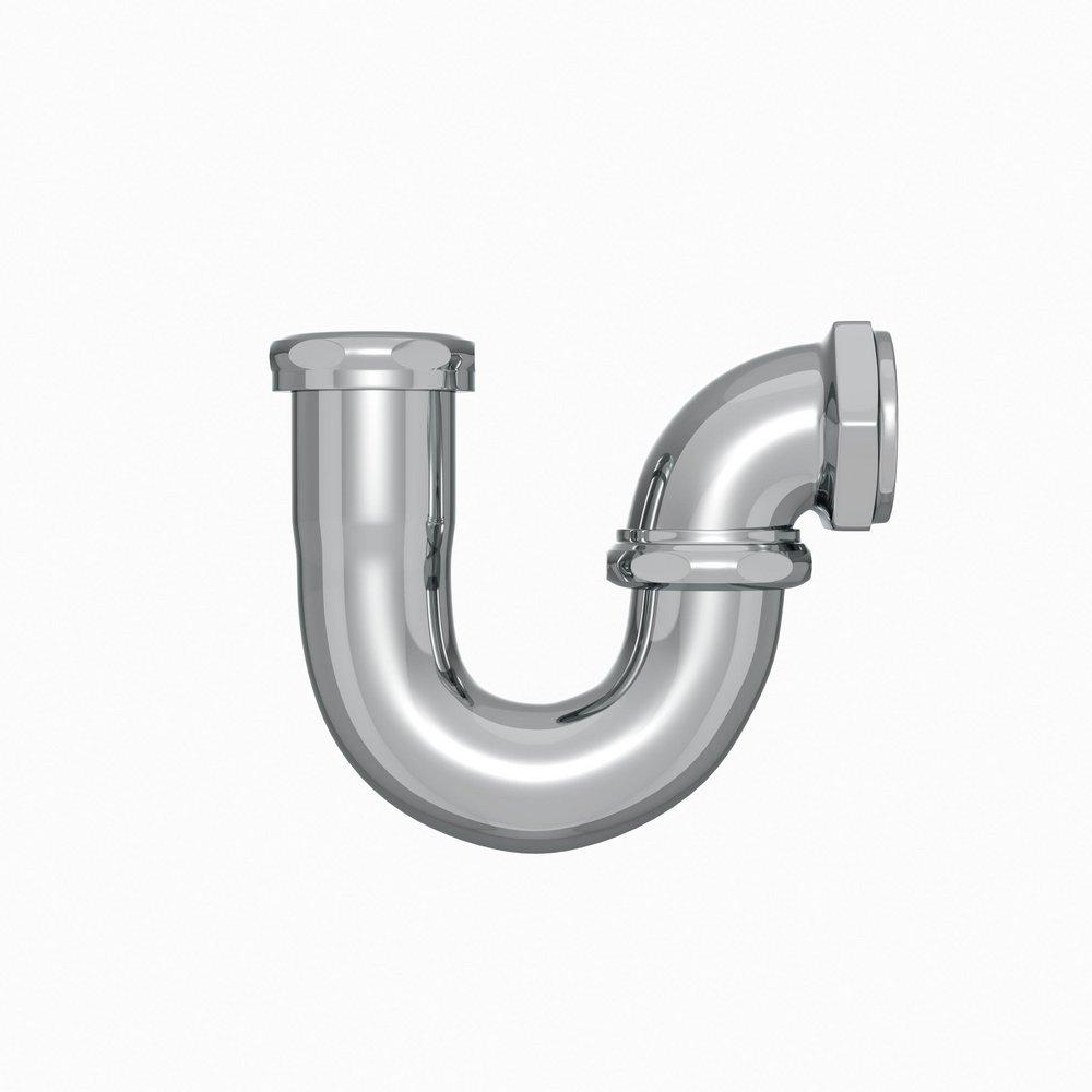 PROFLO® Chrome 1-1/2 in. Brass Sink Trap 