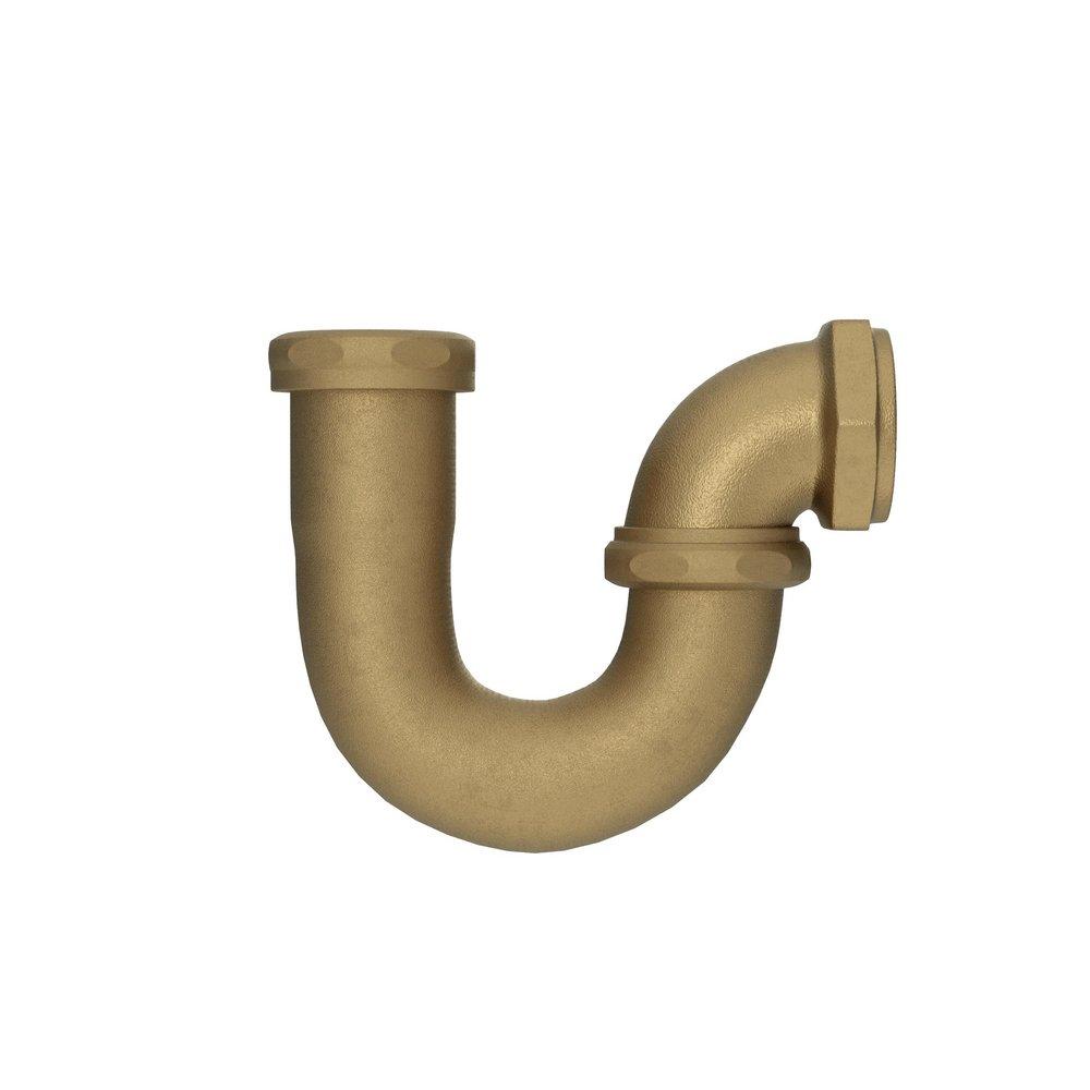 PROFLO&reg; Rough Brass 1-1/2 in. Brass Sink Trap 