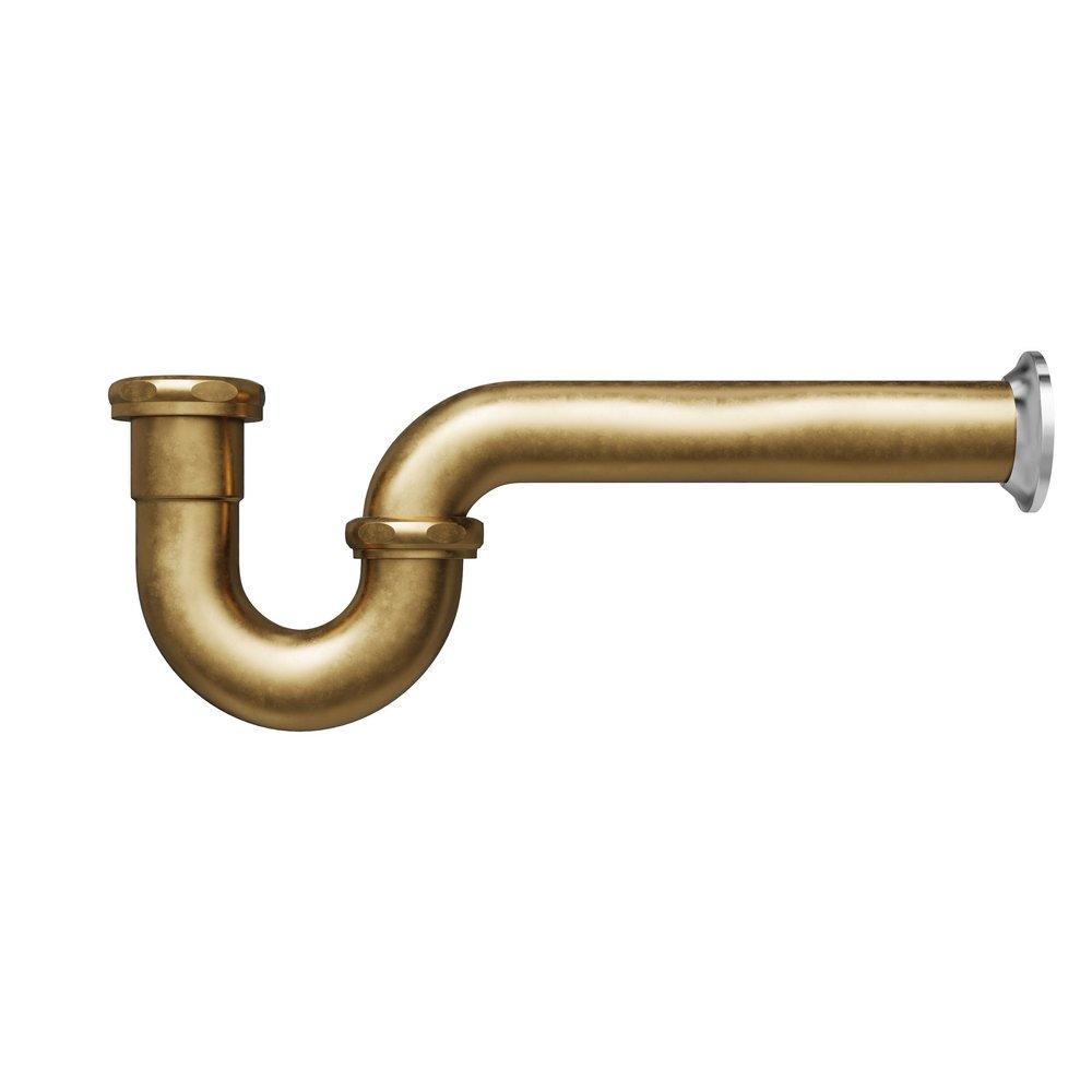PROFLO&reg; Unfinished Brass P-Trap 