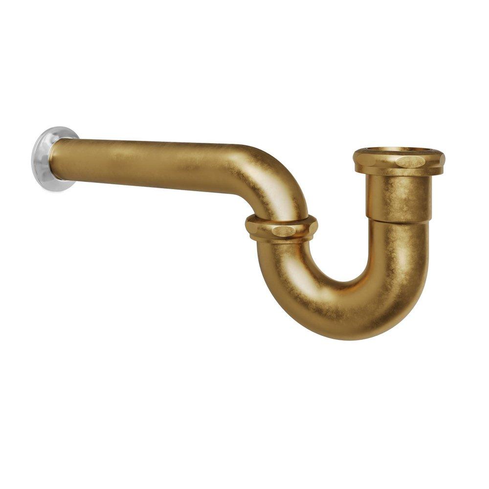 PROFLO&reg; Unfinished Brass P-Trap 