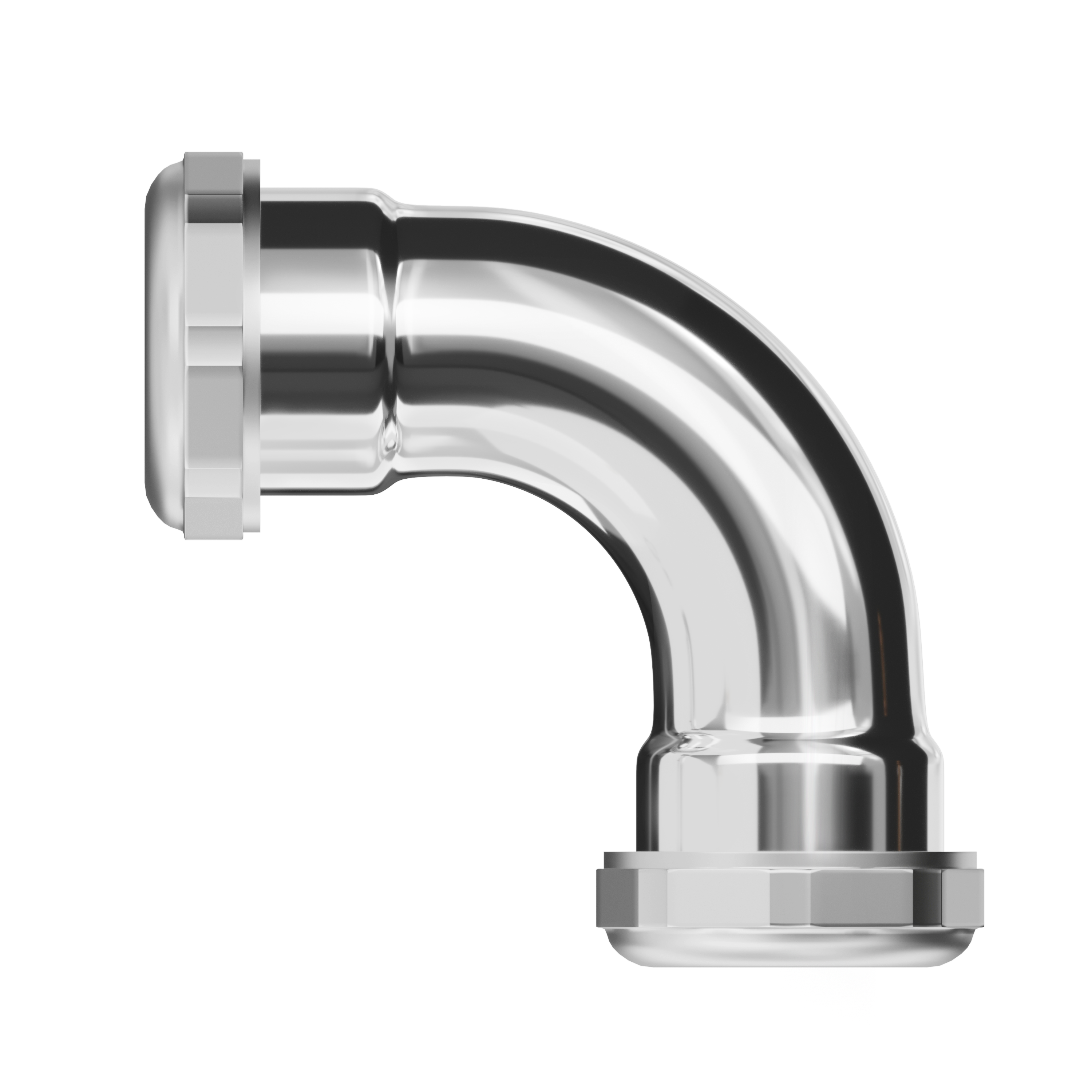 PROFLO&reg; Chrome Plated Slip 90 Degree Brass Elbow 