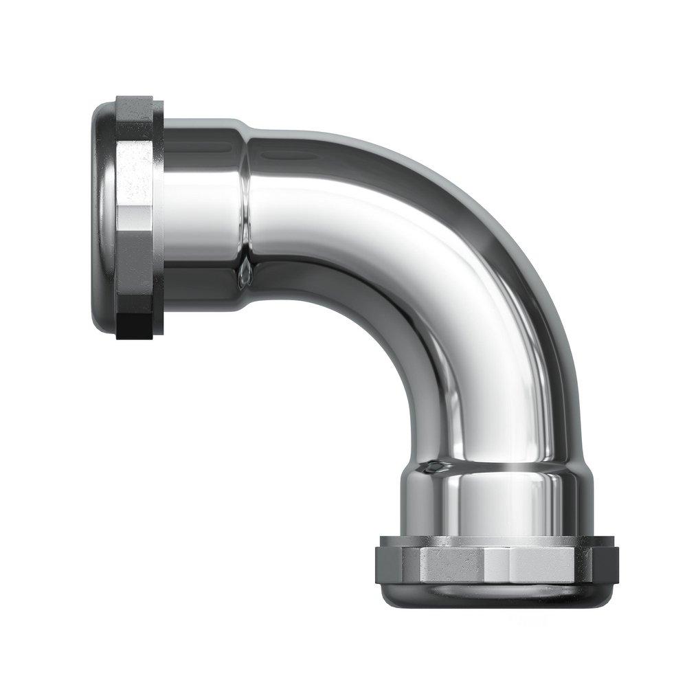 PROFLO&reg; Chrome Plated Slip 90 Degree Brass Elbow 