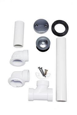 Brass Lift & Turn Drain in Chrome