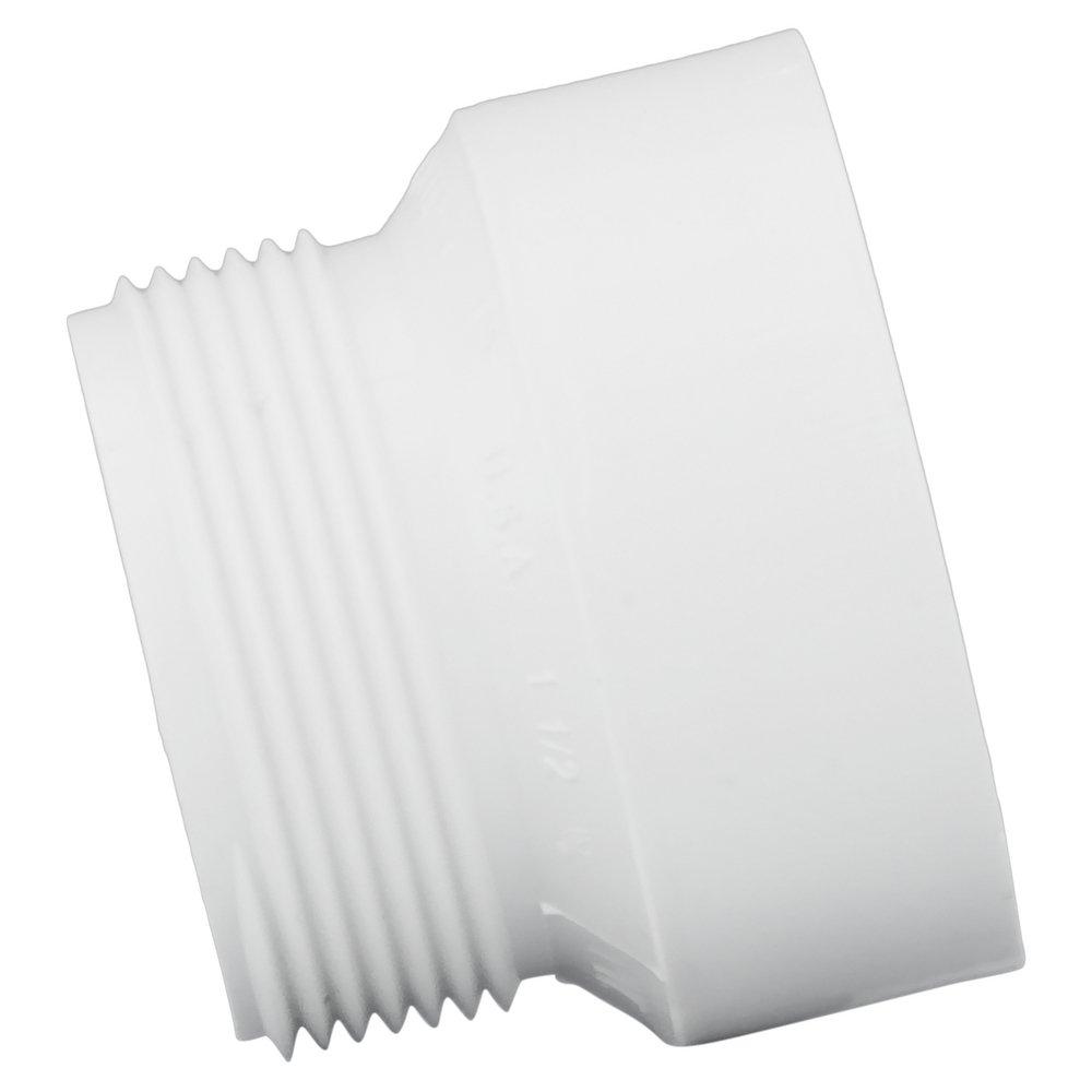White PVC DWV Female Trap Adapter (Without Washer & Nut) 